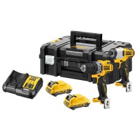 Dewalt DCK2110L2T 12V XR Brushless Sub-Compact Twin Pack (DCD701 & DCF801) - 2 x 3Ah £199.95